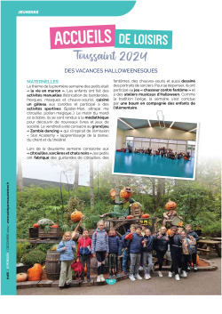ACCUEIL DE LOISIRS TOUSSAINT 2024