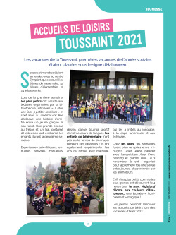 Accueils de loisirs TOUSSAINT 2021