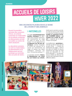 Accueils de loisirs HIVER 2022