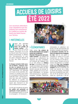 Accueils de loisirs ETE 2022